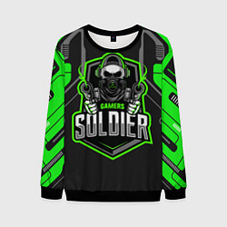 Свитшот мужской Games soldier, цвет: 3D-черный