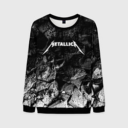 Свитшот мужской Metallica black graphite, цвет: 3D-черный