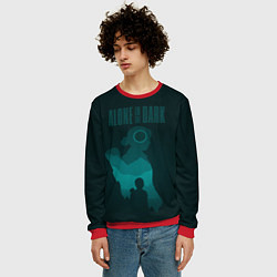 Свитшот мужской Alone in the dark - Emily, цвет: 3D-красный — фото 2