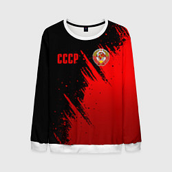Мужской свитшот СССР - черно-красный