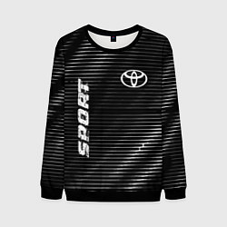 Свитшот мужской Toyota sport metal, цвет: 3D-черный