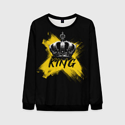 Свитшот мужской Корона Кинга, цвет: 3D-черный