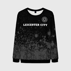 Мужской свитшот Leicester City sport на темном фоне посередине