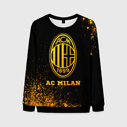 Мужской свитшот AC Milan - gold gradient