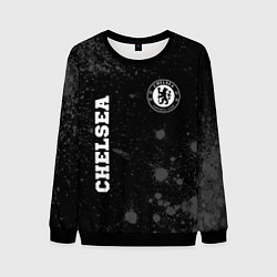 Свитшот мужской Chelsea sport на темном фоне вертикально, цвет: 3D-черный