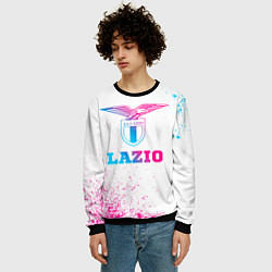 Свитшот мужской Lazio neon gradient style, цвет: 3D-черный — фото 2