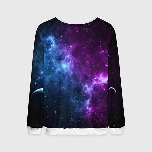 Мужской свитшот Сотворение космонавт и водолаз / 3D-Белый – фото 2