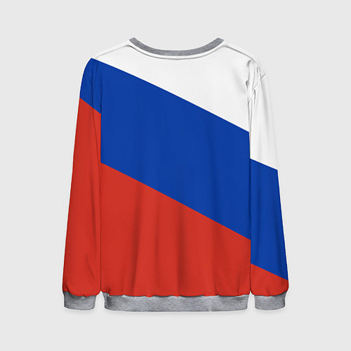 Мужской свитшот Россия - на страже / 3D-Меланж – фото 2