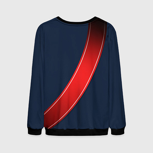 Мужской свитшот Костюм выпускника с лентой / 3D-Черный – фото 2