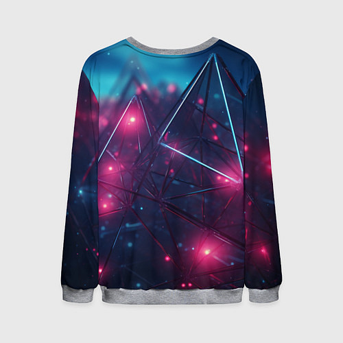 Мужской свитшот Конструкция с ярким свечением / 3D-Меланж – фото 2