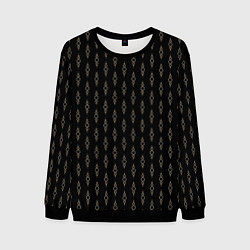 Мужской свитшот Чёрный горошки-цепочки