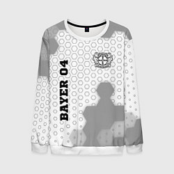 Свитшот мужской Bayer 04 sport на светлом фоне вертикально, цвет: 3D-белый
