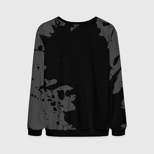 Мужской свитшот PSG sport на темном фоне вертикально / 3D-Черный – фото 2