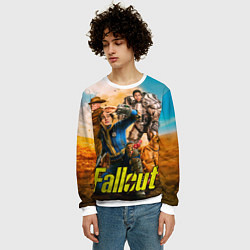 Свитшот мужской Fallout all, цвет: 3D-белый — фото 2