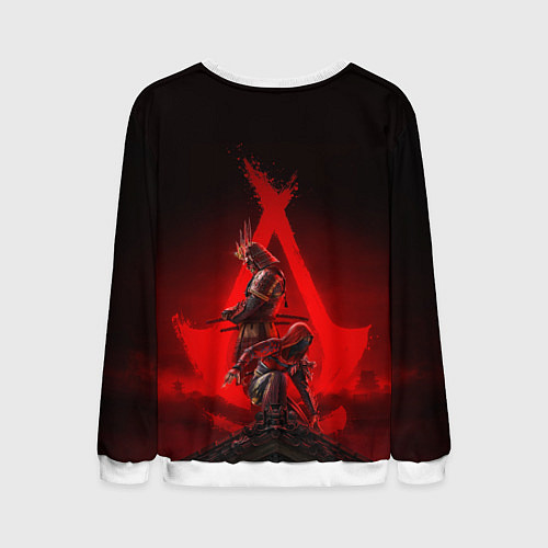 Мужской свитшот Главные герои Assassins creed shadows / 3D-Белый – фото 2