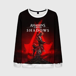 Свитшот мужской Главные герои Assassins creed shadows, цвет: 3D-белый