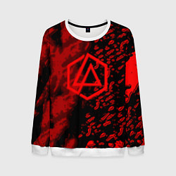 Свитшот мужской Linkin park red logo, цвет: 3D-белый