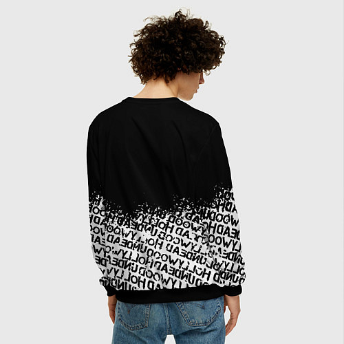 Мужской свитшот Hollywood Undead rock / 3D-Черный – фото 4