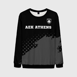 Мужской свитшот AEK Athens sport на темном фоне посередине