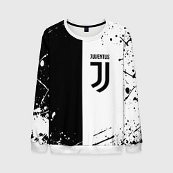 Свитшот мужской Juventus краски текстура спорт, цвет: 3D-белый