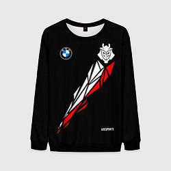Свитшот мужской G2 esports red geometry, цвет: 3D-черный