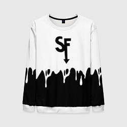 Мужской свитшот Sally face разводы красок блэк
