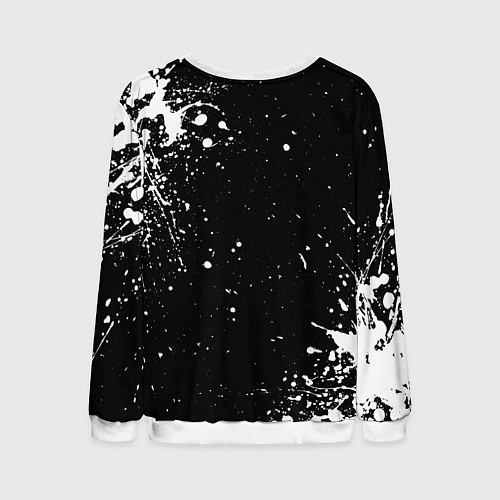 Мужской свитшот White logo of assasin / 3D-Белый – фото 2