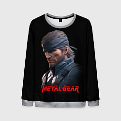 Свитшот мужской Веном Снейк из игры Metal gear, цвет: 3D-меланж