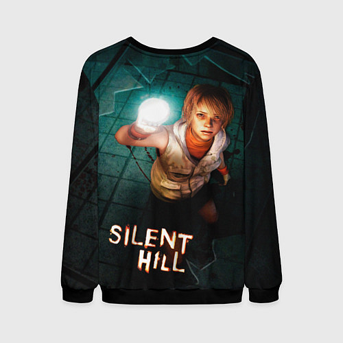 Мужской свитшот Silent Hill - Heather Mason / 3D-Черный – фото 2