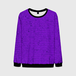 Свитшот мужской Сочный фиолетовый в полоску, цвет: 3D-черный