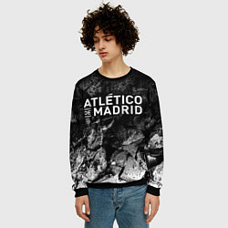 Свитшот мужской Atletico Madrid black graphite, цвет: 3D-черный — фото 2