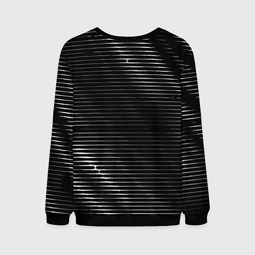 Мужской свитшот Behemoth metal rock lines / 3D-Черный – фото 2