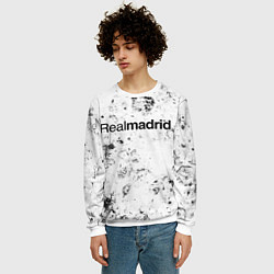 Свитшот мужской Real Madrid dirty ice, цвет: 3D-белый — фото 2
