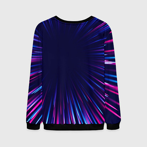 Мужской свитшот Tokyo Ghoul neon blast lines / 3D-Черный – фото 2