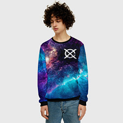 Свитшот мужской CreepyPasta space anime, цвет: 3D-черный — фото 2