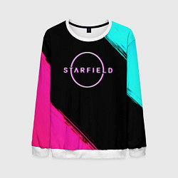 Свитшот мужской Starfield neon, цвет: 3D-белый