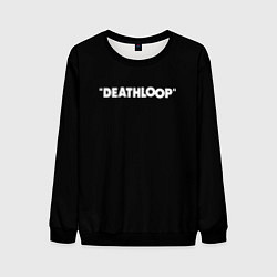 Свитшот мужской Deathloop logo, цвет: 3D-черный