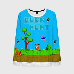 Свитшот мужской Duck hunt dog, цвет: 3D-белый