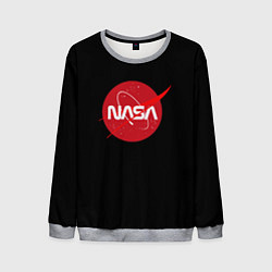 Мужской свитшот Nasa logo red
