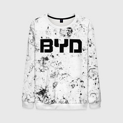 Свитшот мужской BYD dirty ice, цвет: 3D-белый