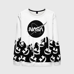 Свитшот мужской Marshmello x Nasa, цвет: 3D-белый