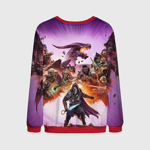 Мужской свитшот Герои Dragon age the veilguard / 3D-Красный – фото 2