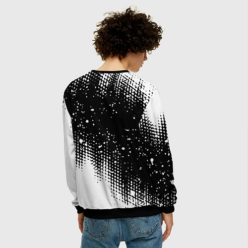 Мужской свитшот Герб Росси краски / 3D-Черный – фото 4