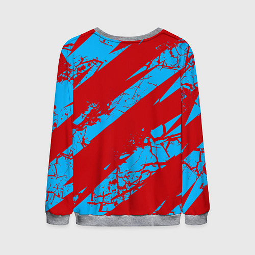 Мужской свитшот Абстрактный узор с концепцией / 3D-Меланж – фото 2