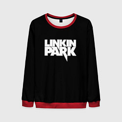 Свитшот мужской Lnkin park logo white, цвет: 3D-красный
