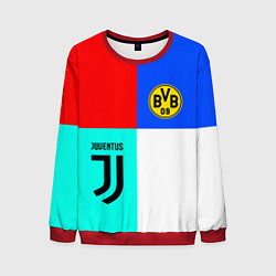 Свитшот мужской Juventus x Borussia, цвет: 3D-красный