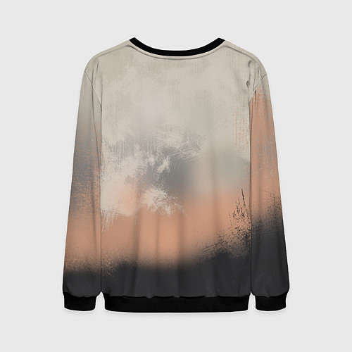 Мужской свитшот Мотоциклист - гонка / 3D-Черный – фото 2