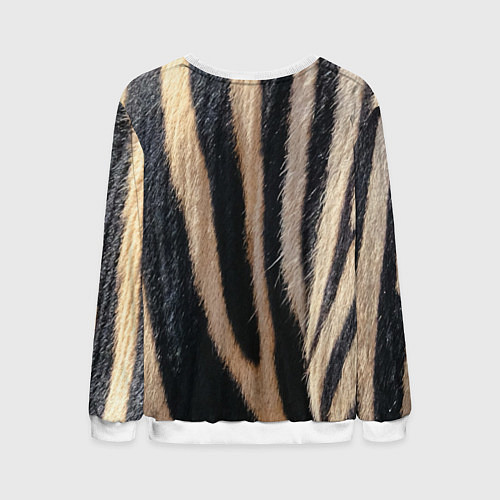 Мужской свитшот Мех зебры / 3D-Белый – фото 2