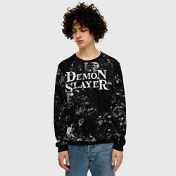 Свитшот мужской Demon Slayer black ice, цвет: 3D-черный — фото 2