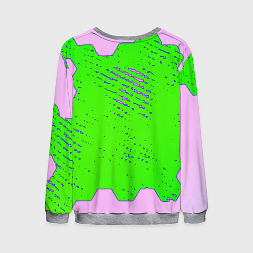 Мужской свитшот Razer pattern geometry / 3D-Меланж – фото 2